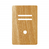 Placa p/ 2 Interruptores + Furo 4x2 - Novara  Avelã 